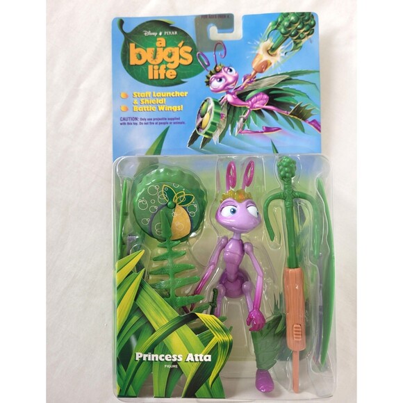 1998 A Bug’s Life Princess Atta Figure Sealed Vintage Disney Pixar Collector Toy - Picture 2 of 6